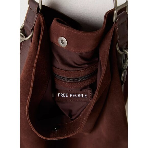 Suzie Suede Slouch Tote Color: Espresso - Picture 5 of 5